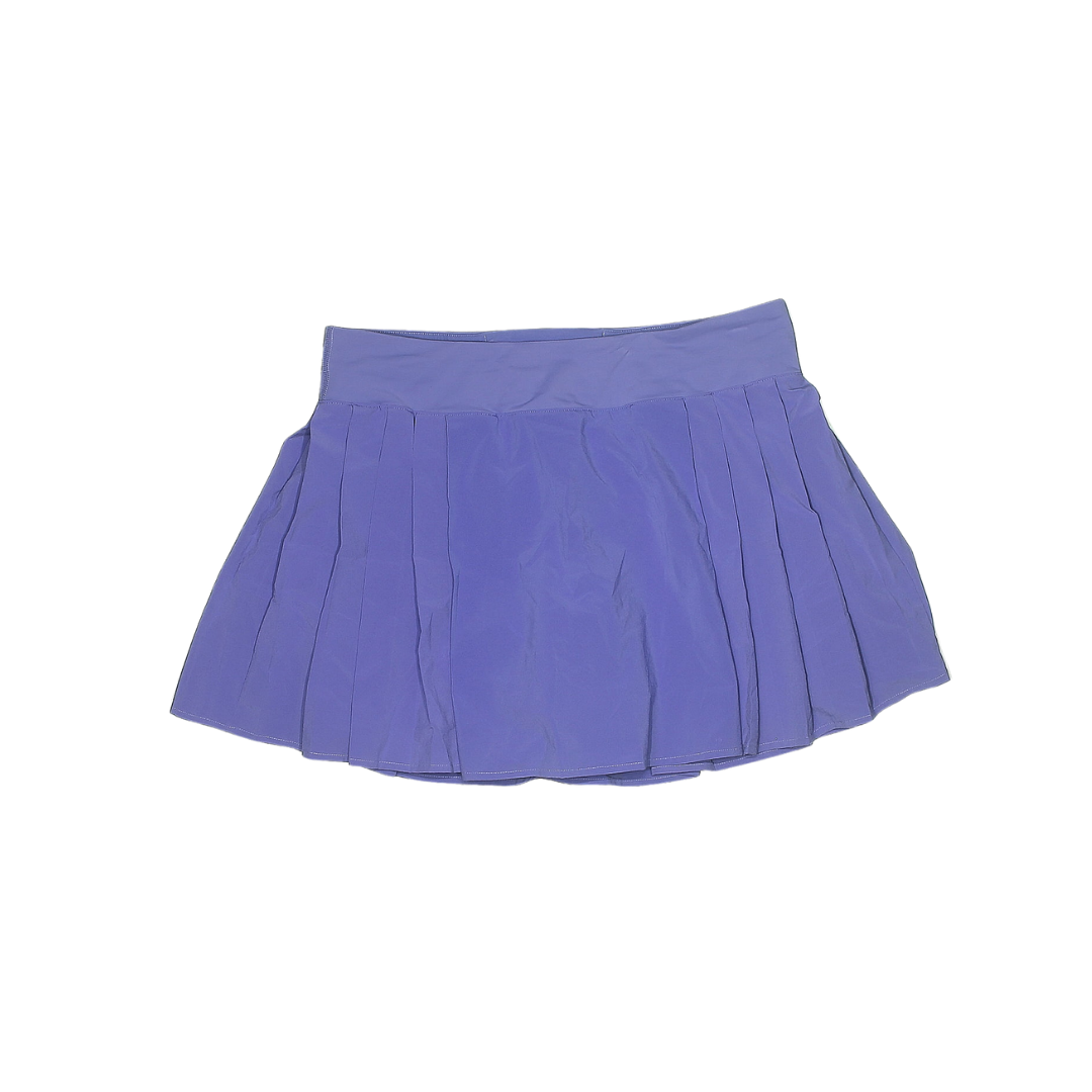 Side-Pleat High-Rise Tennis Skirt