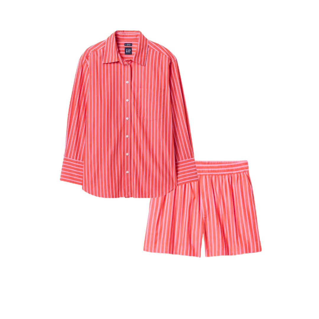 Oversized Poplin and Shorts Set