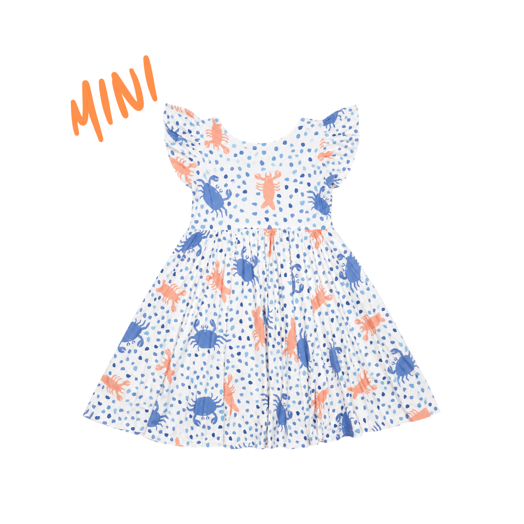 Coastal Print Empire Twirl Dress