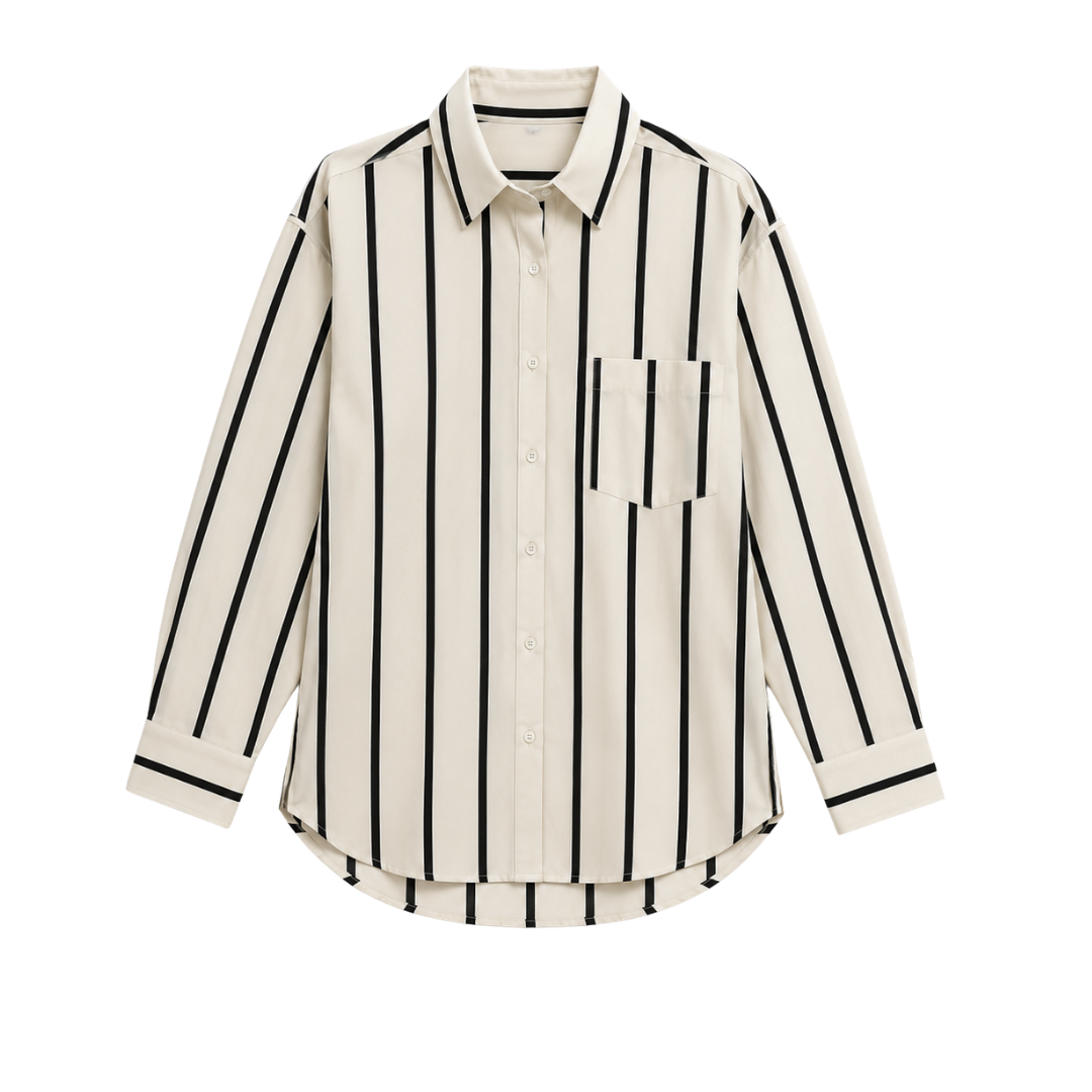 Silvia Stripe Button-Up Shirt