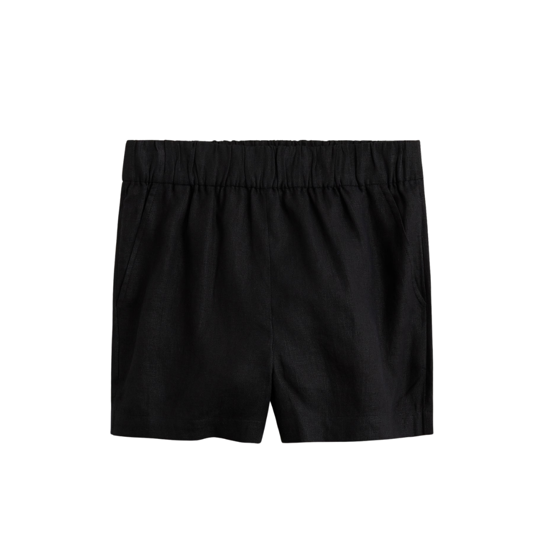 Tropez Linen Short in black