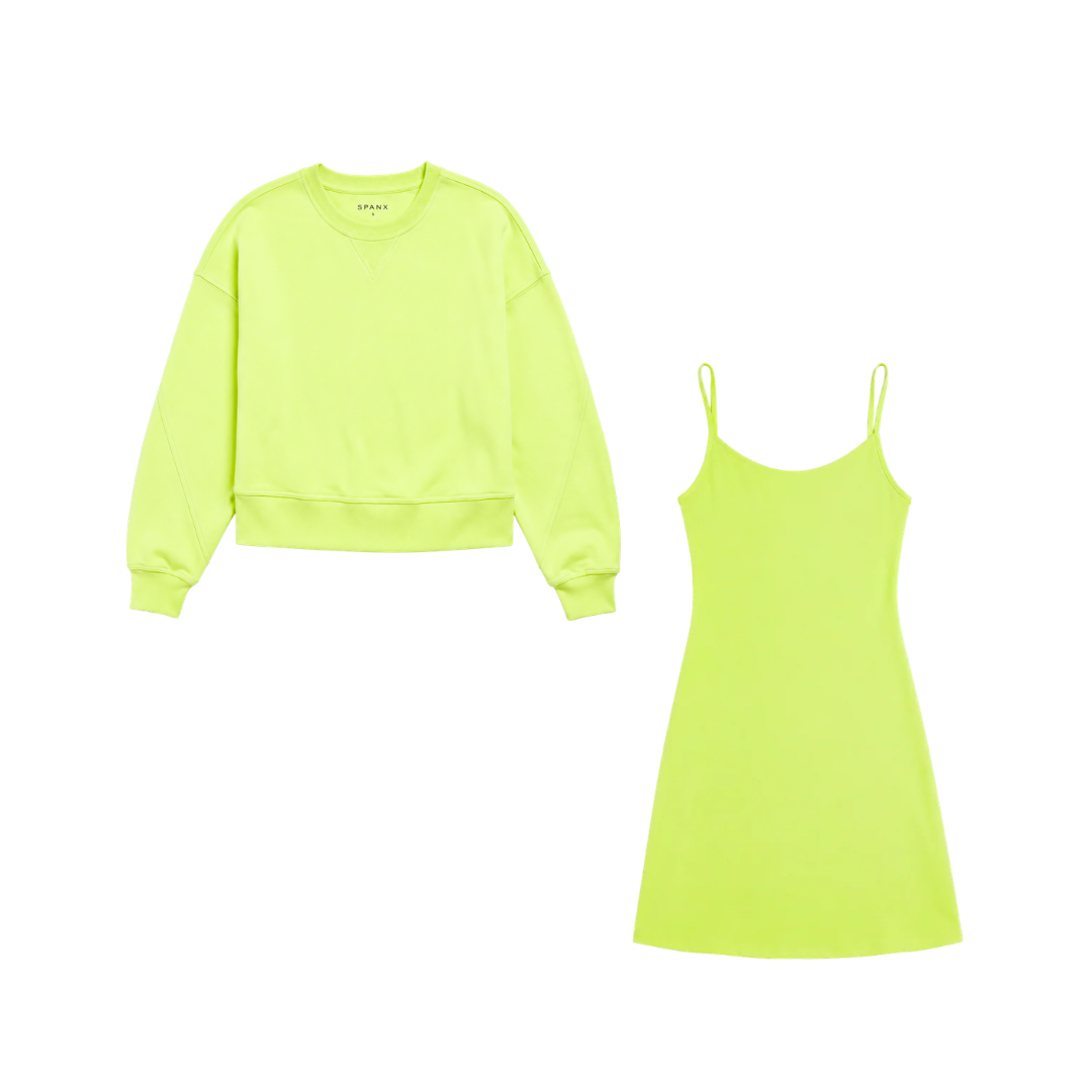 Cami Dress + Sweatshirt Duo