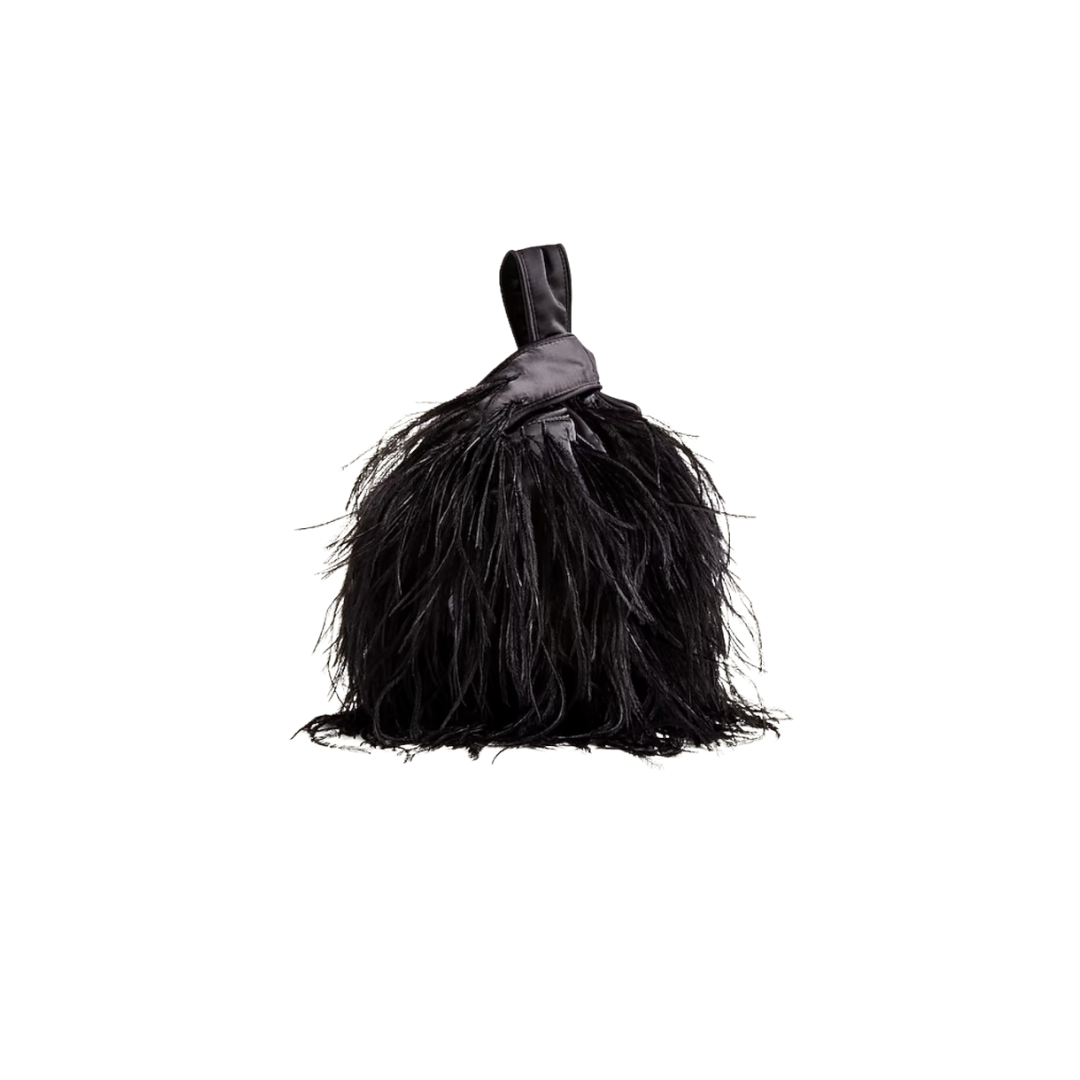 Collection Santorini bag with feathers