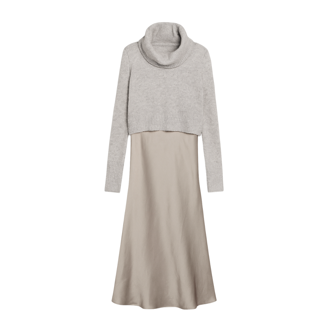 Tierny Roll Neck Sweater & Midi Dress