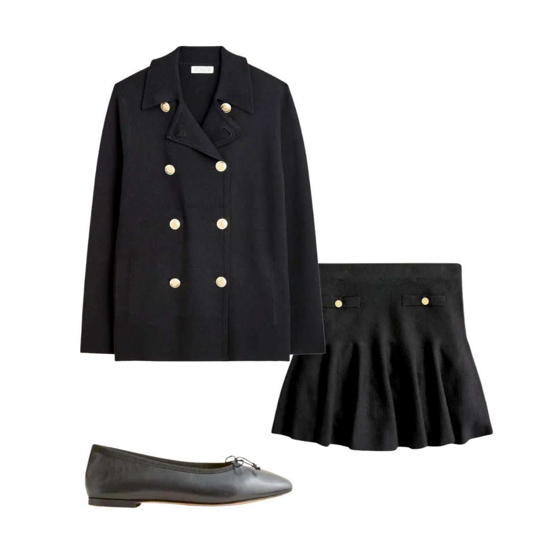 Warwick Sweater Blazer & Skirt Set