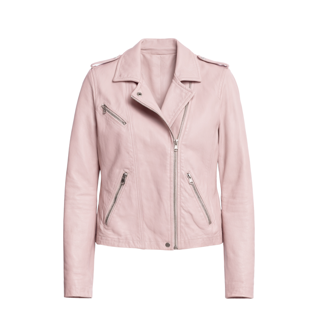 Dusty Pink Biker Jacket