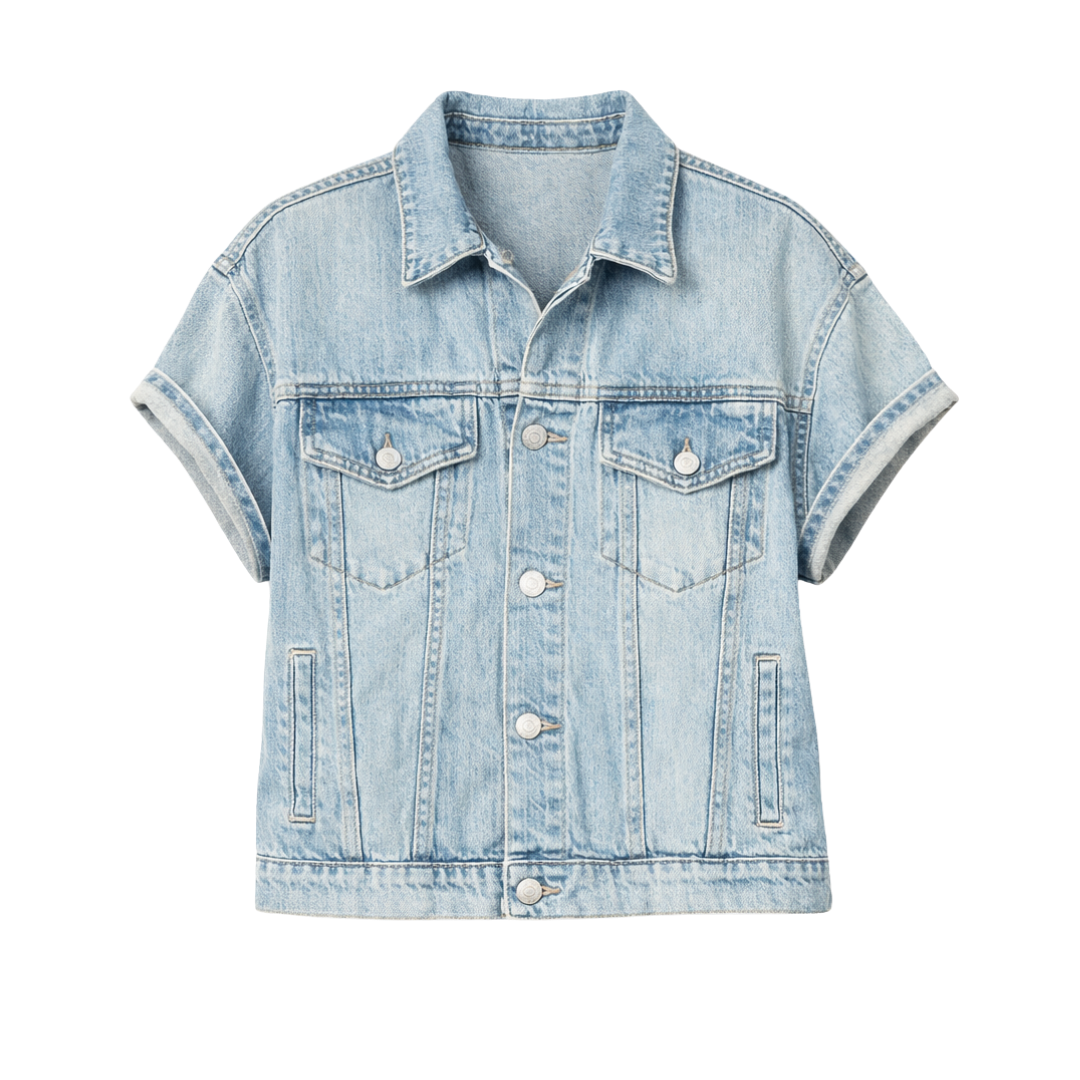 Short Sleeve Denim Jacket