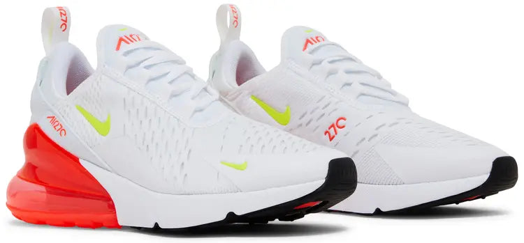 Air Max 270 White Bright Crimson Volt