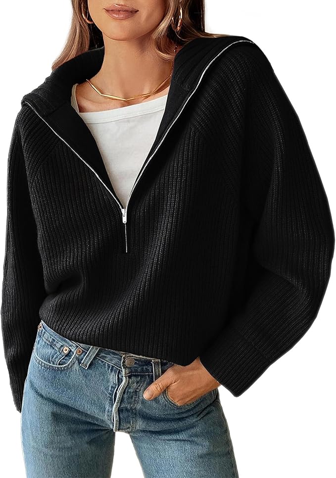 Half Zip Pullover Sweater