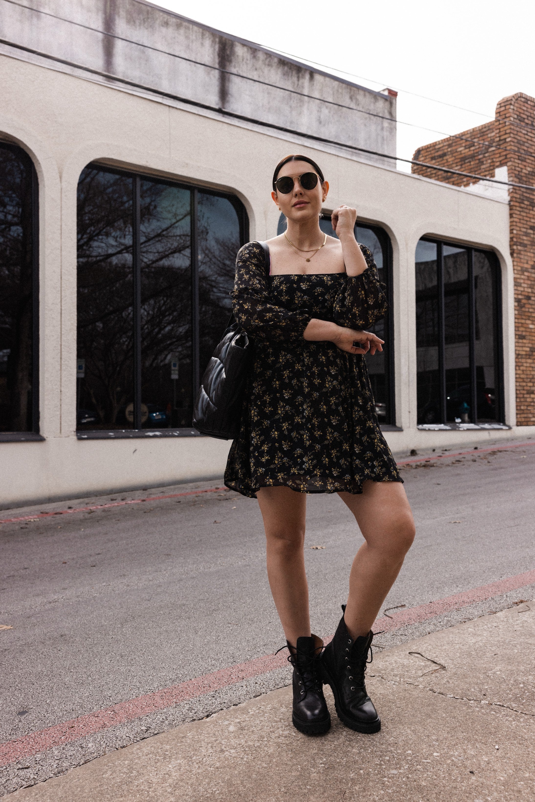 Long Sleeve Floral Dress