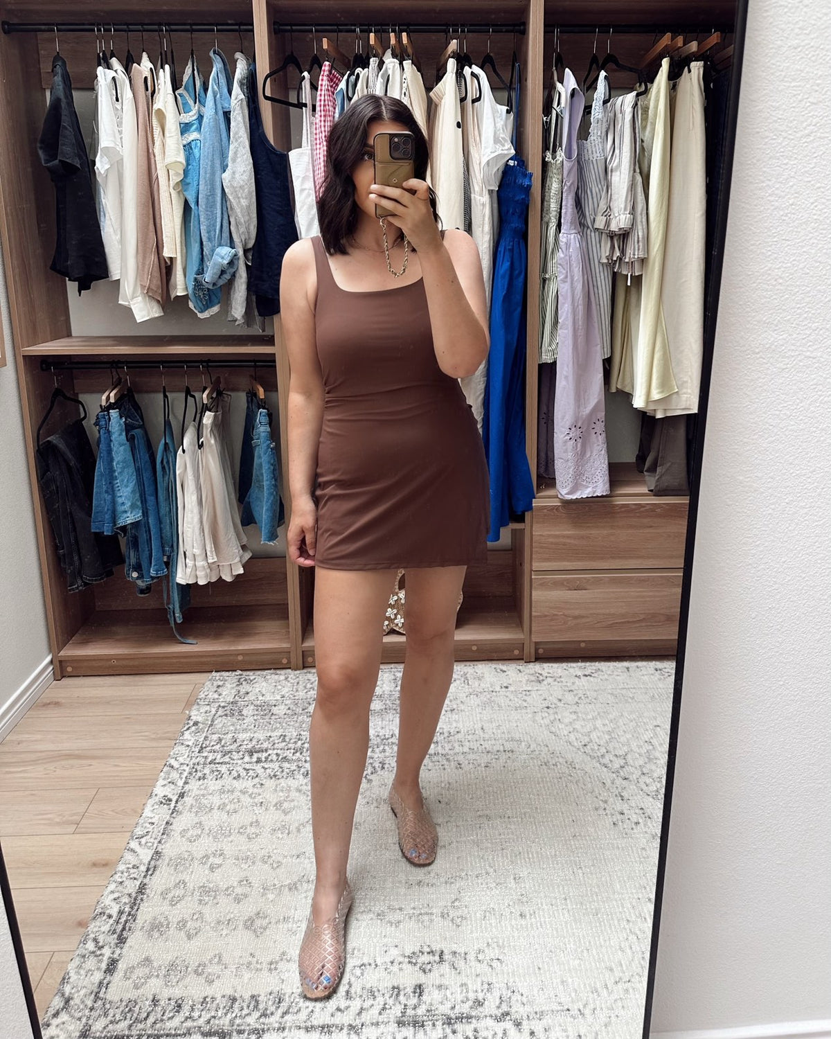 Square Neck Activewear Dress