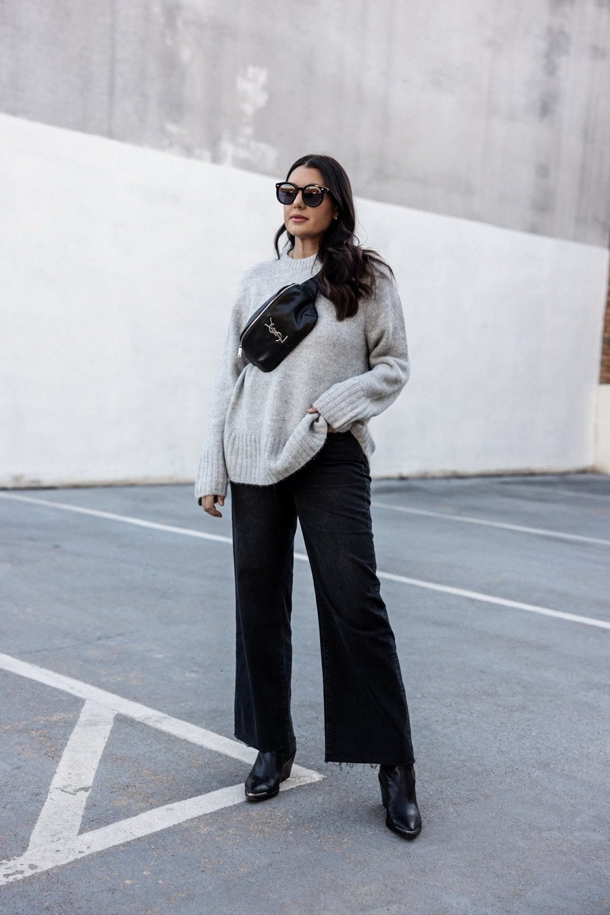 Anessa Raw Hem High Waist Wide Leg Jeans
