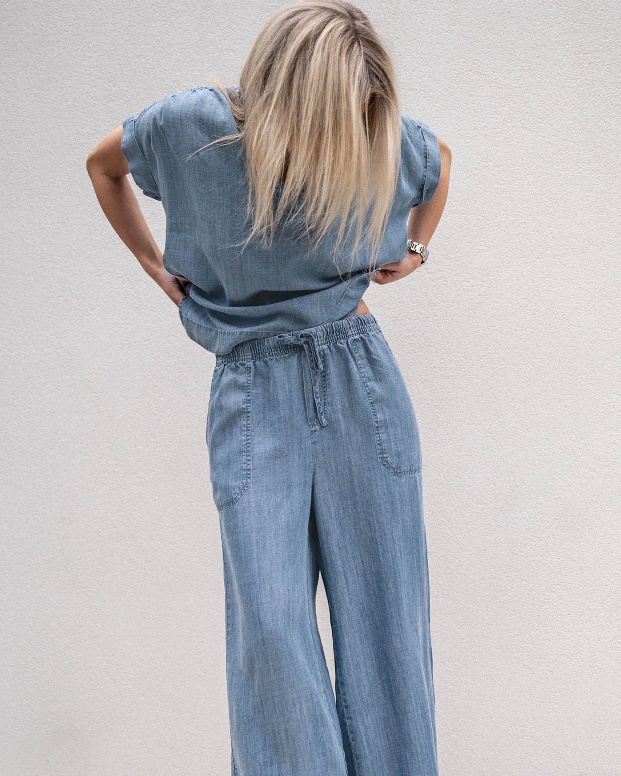 Angie Indigo Palazzo Pant
