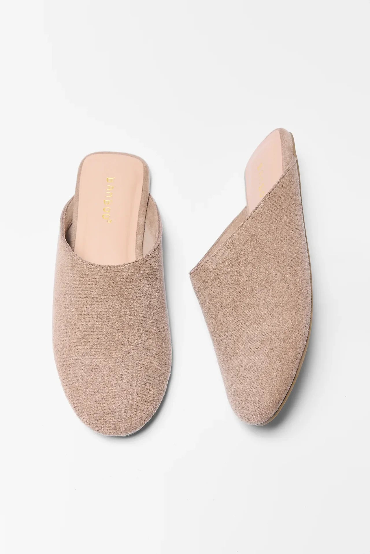 Faux Suede Mules