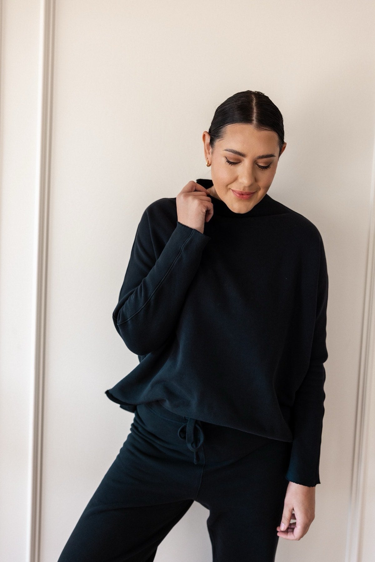 Effie Long-Sleeve Funnel Neck Capelet