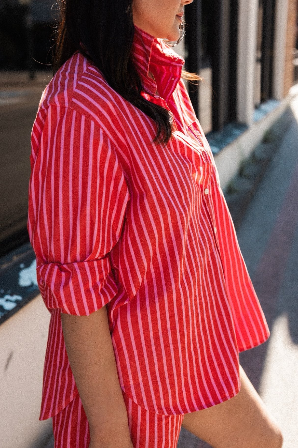 Oversized Poplin and Shorts Set