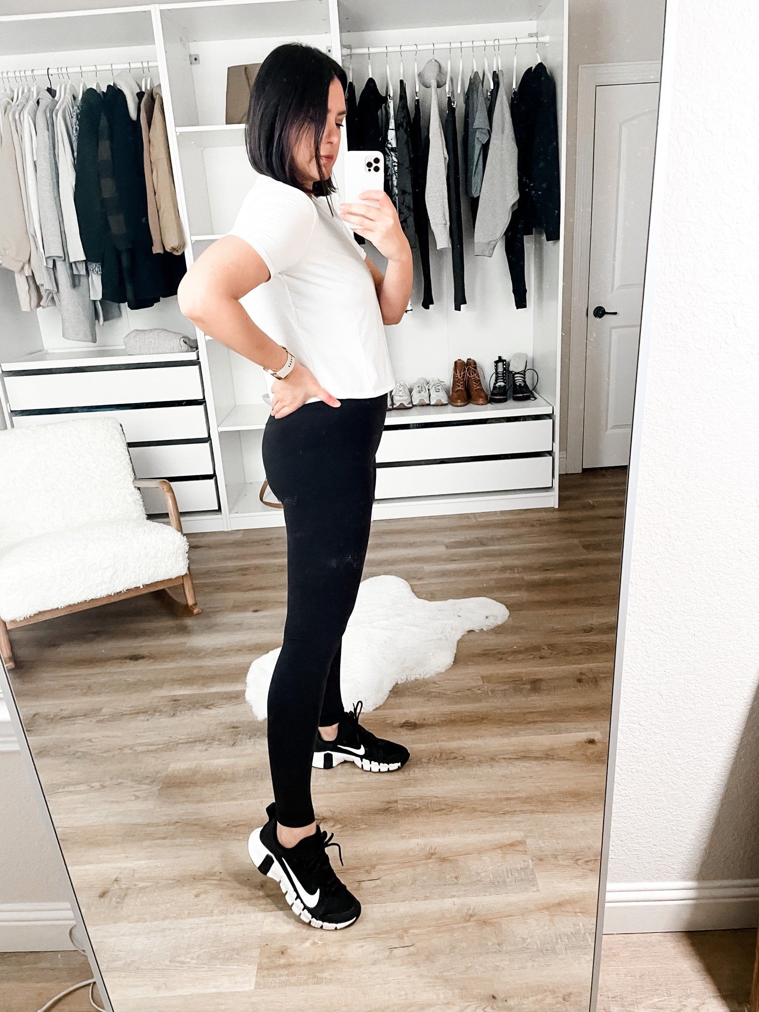 Ready Set Short Sleeve Top in white