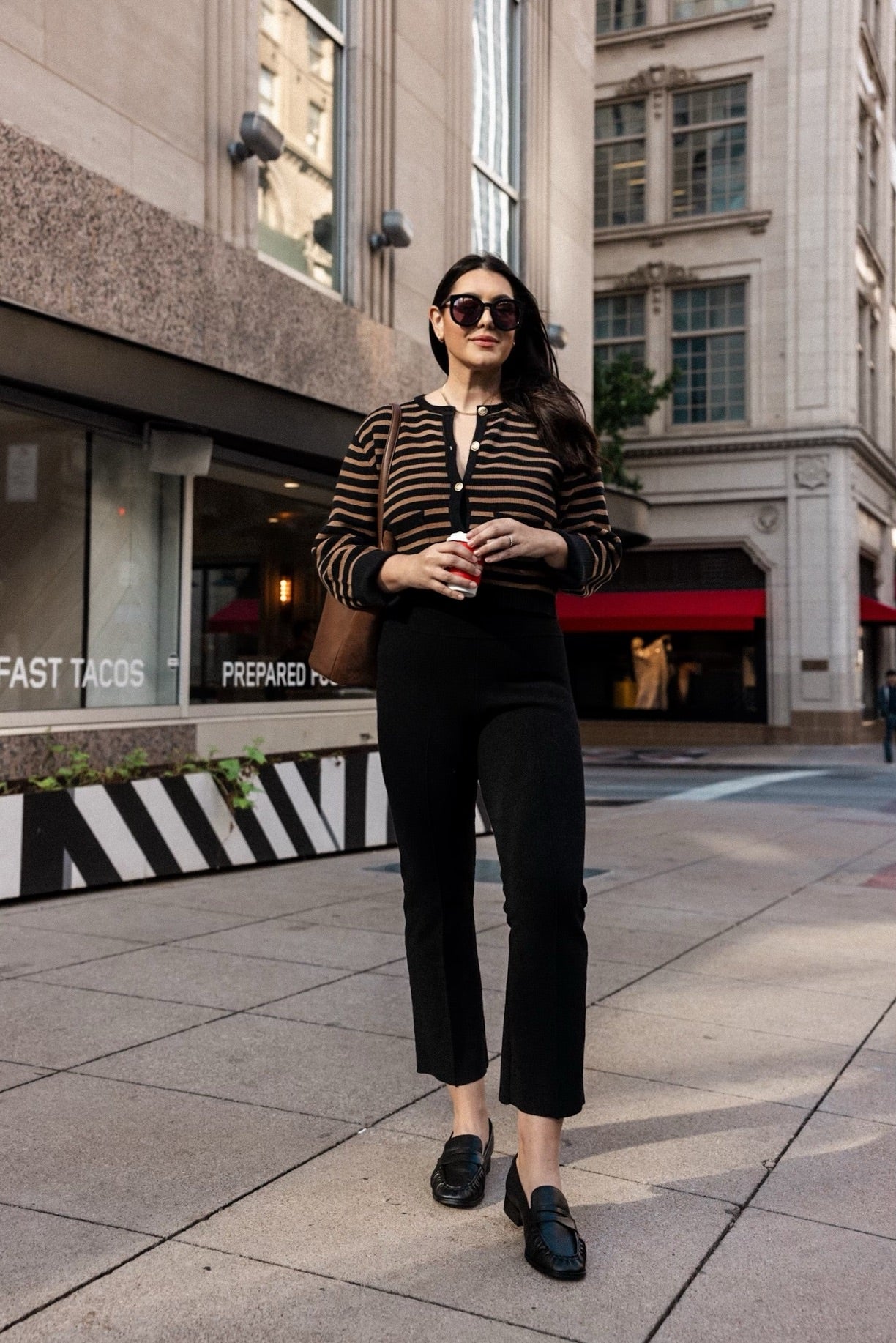 New relaxed Emilie sweater lady jacket in stripe