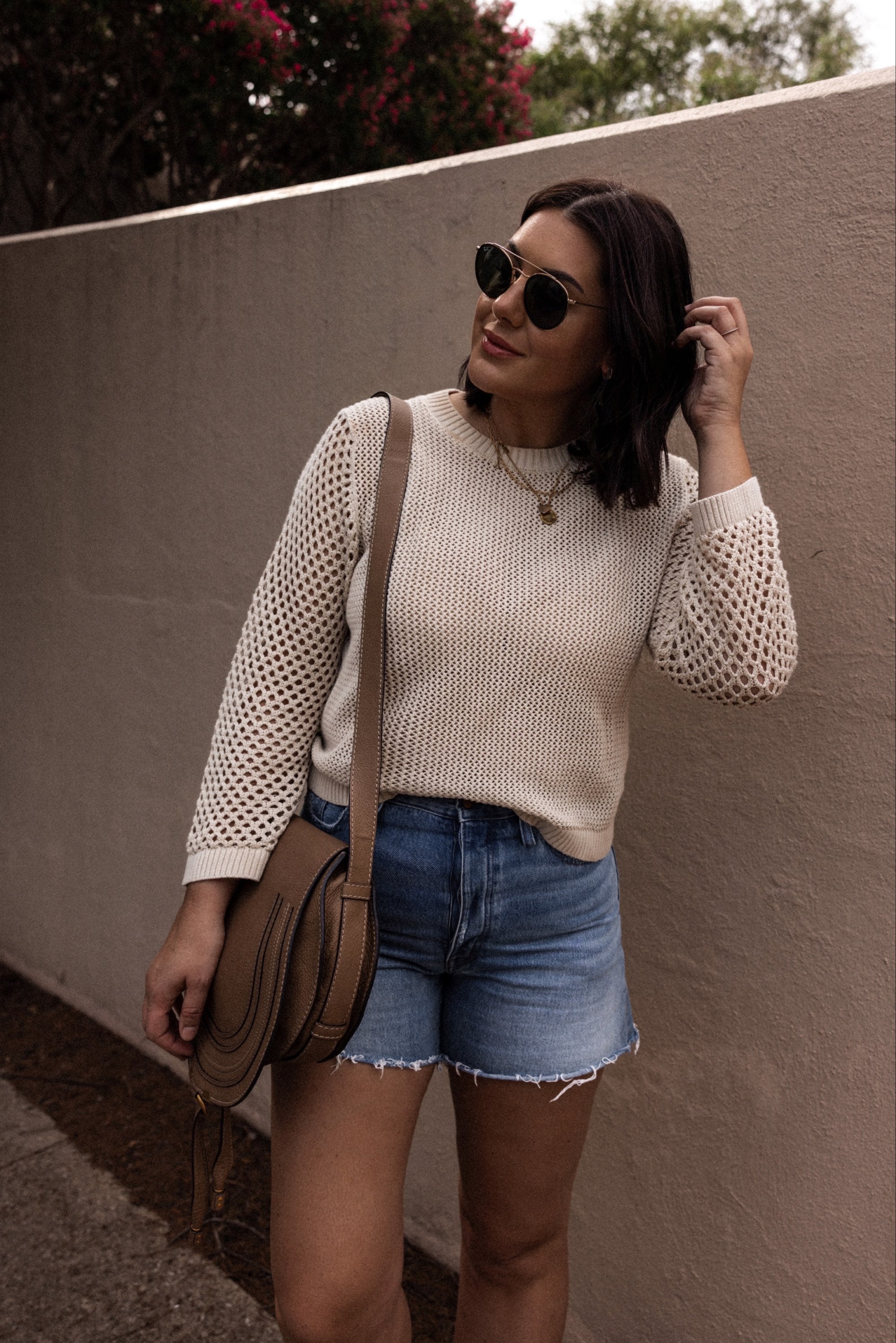 Crochet Crewneck Sweater