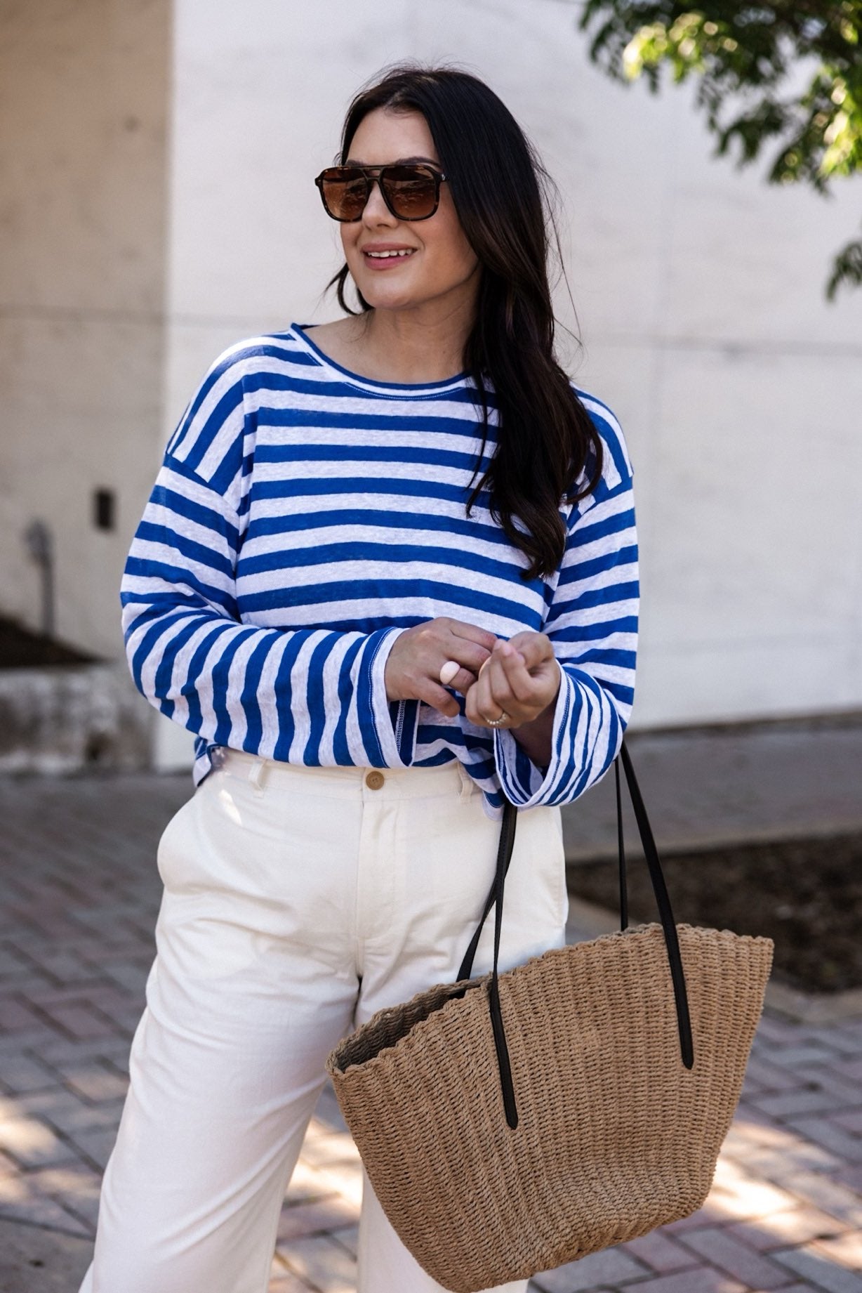 Como woven tote