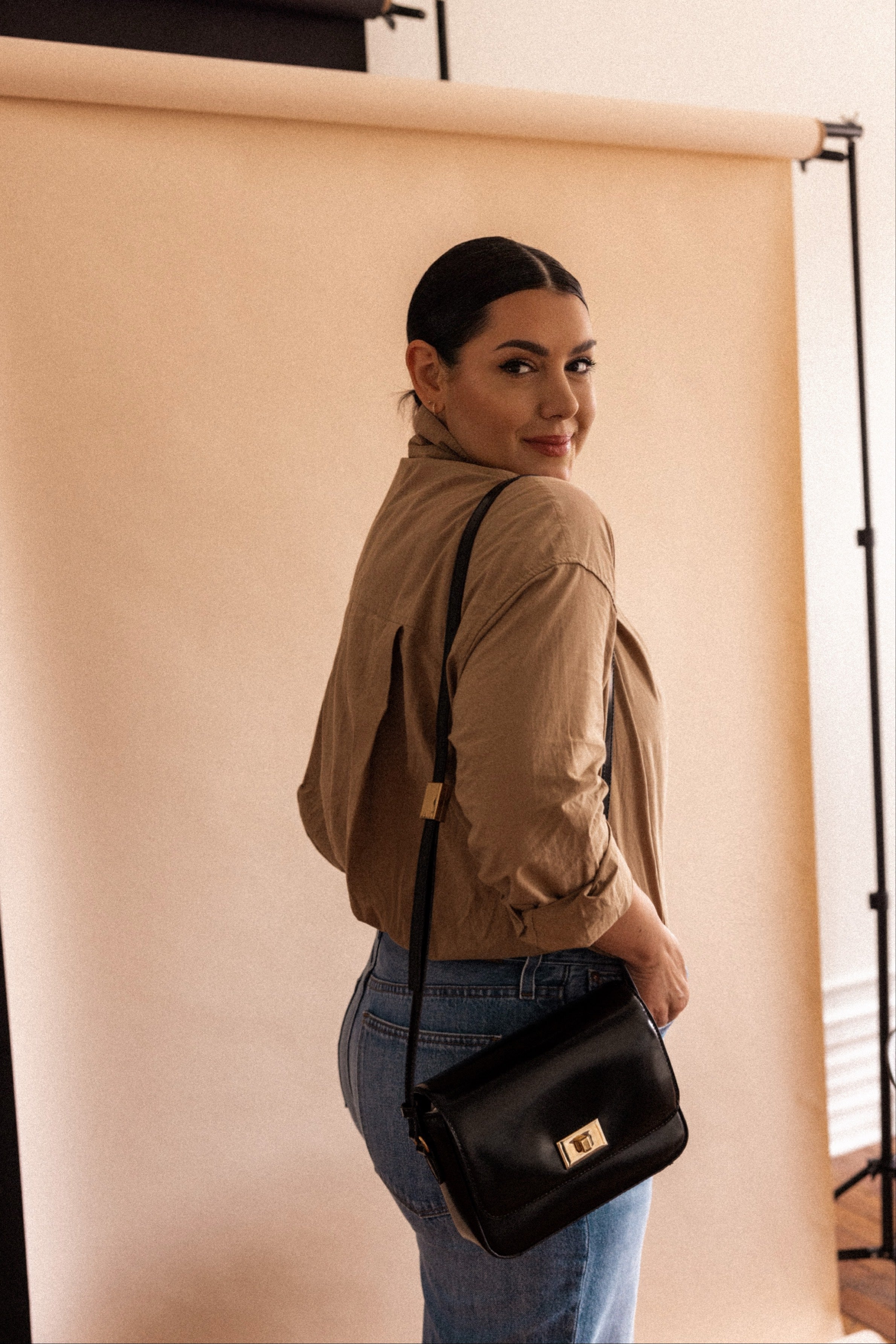 Edie crossbody bag in Italian leather