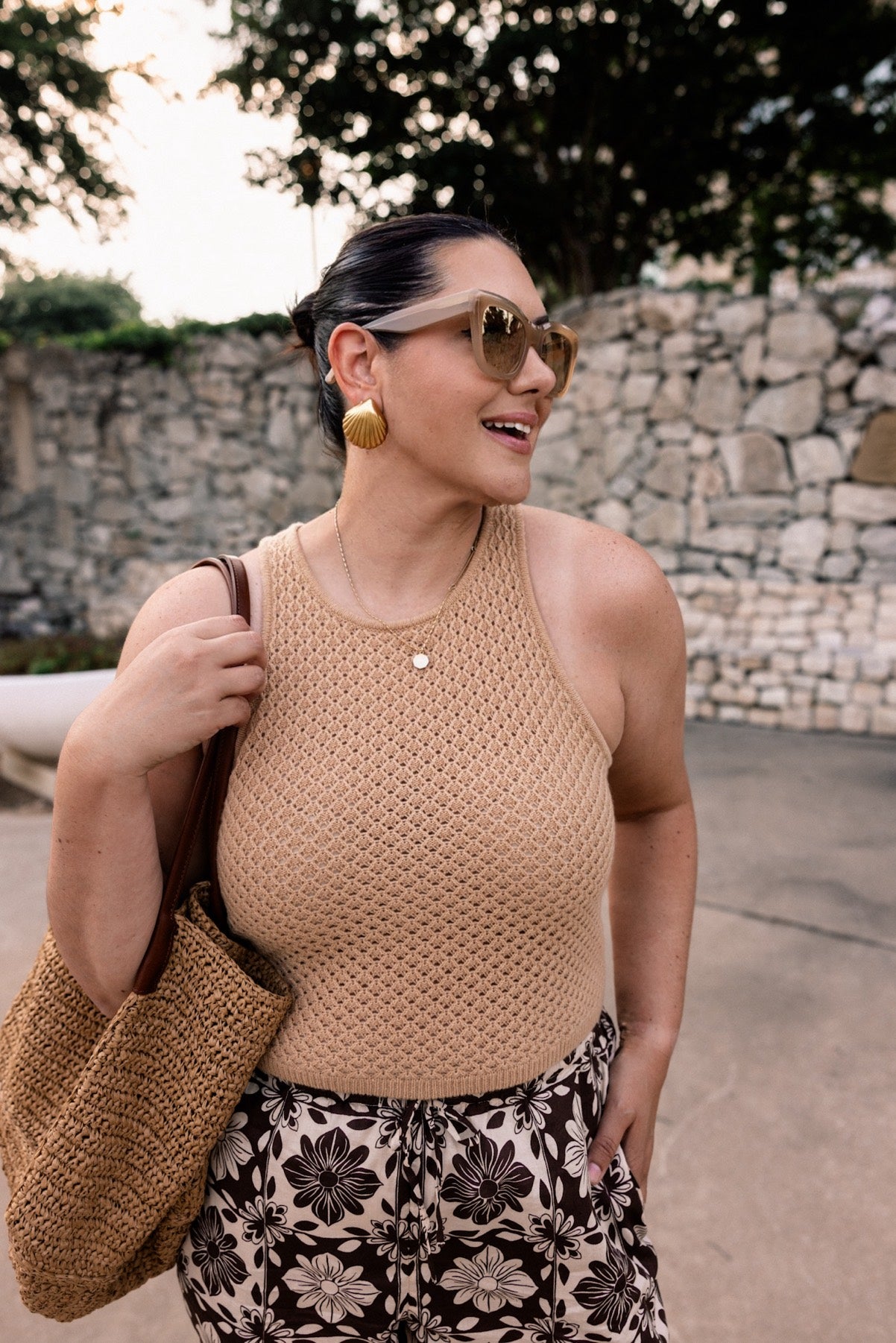 Metallic Shell Earrings