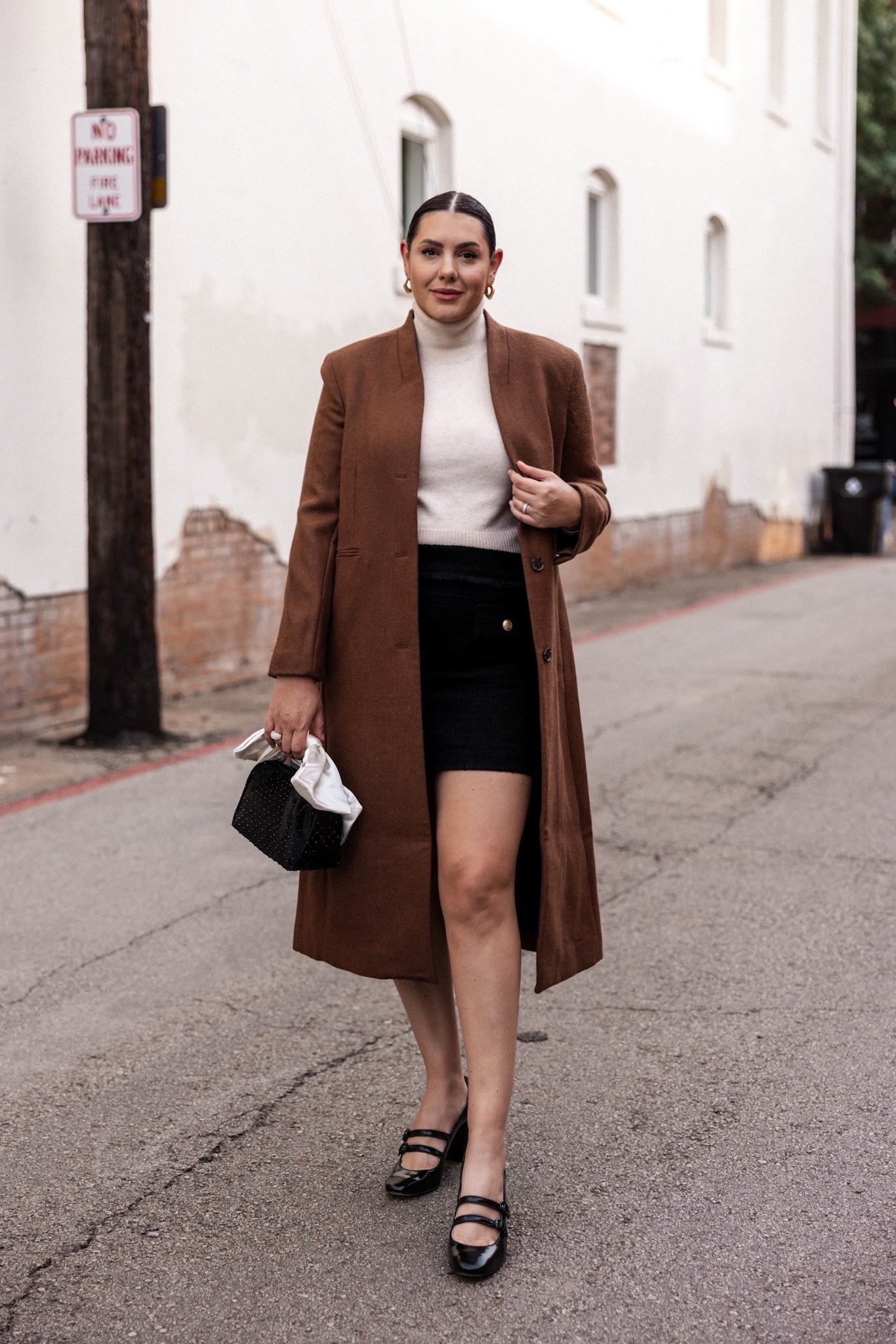 Maisie double-strap heels in Italian spazzolato leather