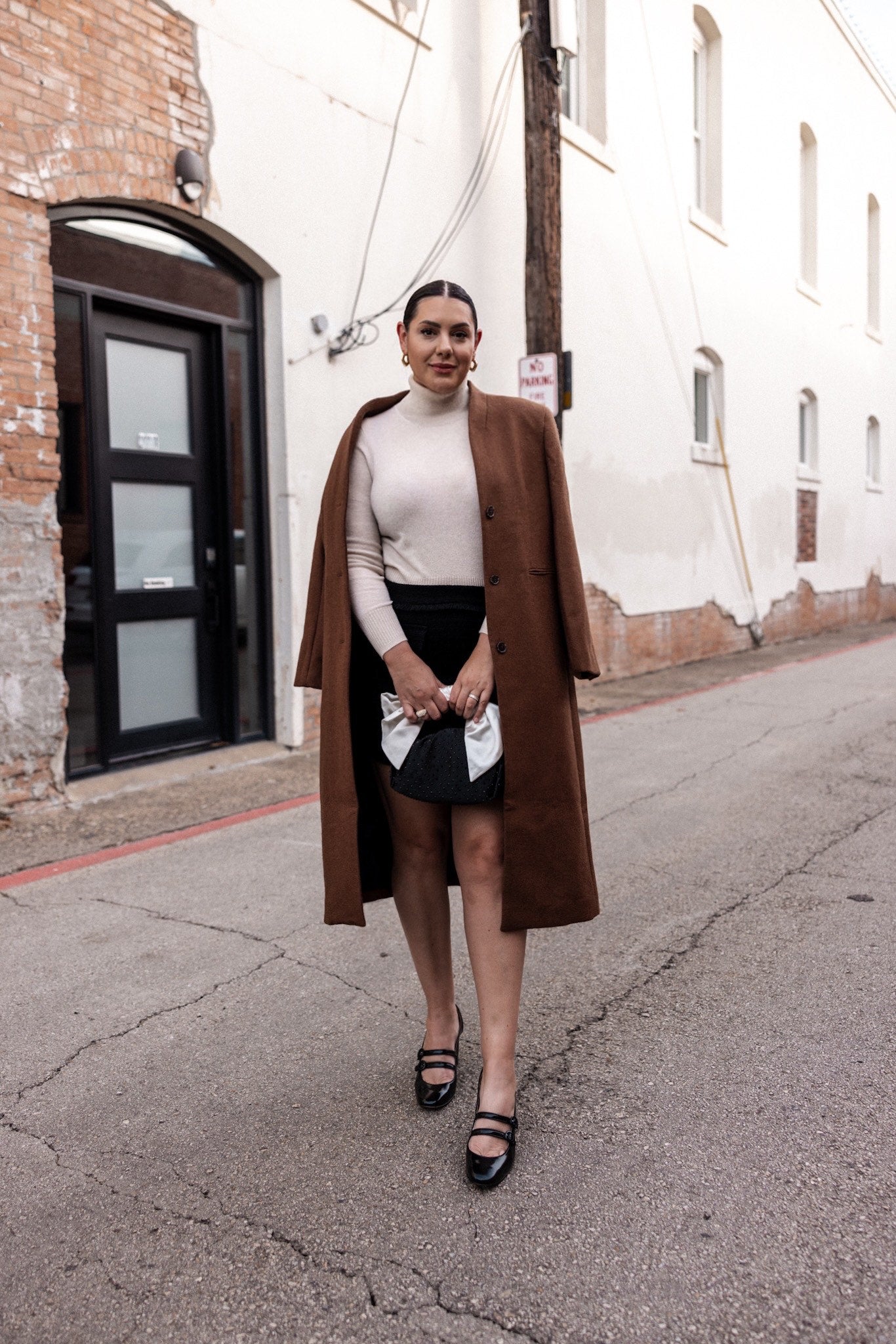 Cashmere shrunken turtleneck sweater