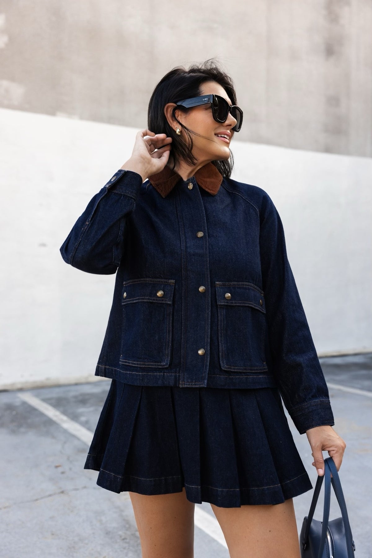 Denim Trapeze Jacket