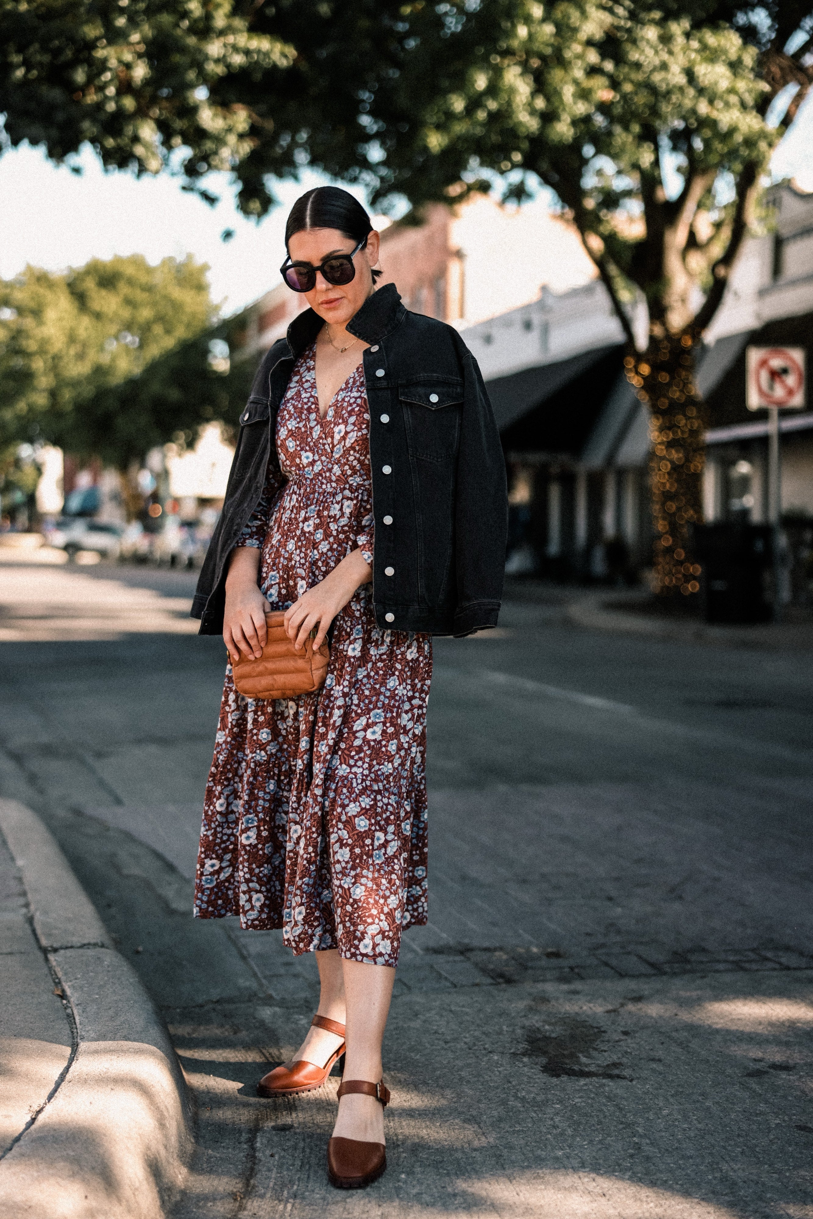 The Oversized Trucker Jean Jacket in Washed Black