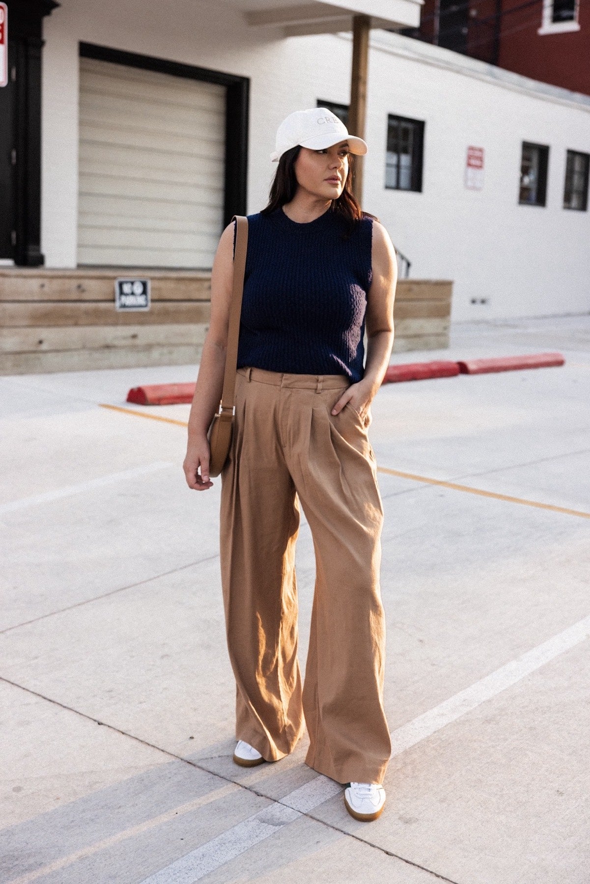 Avery Pleated Wide Leg Trousers