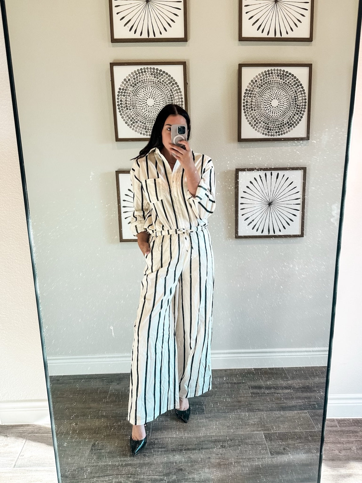 Striped Poplin Set