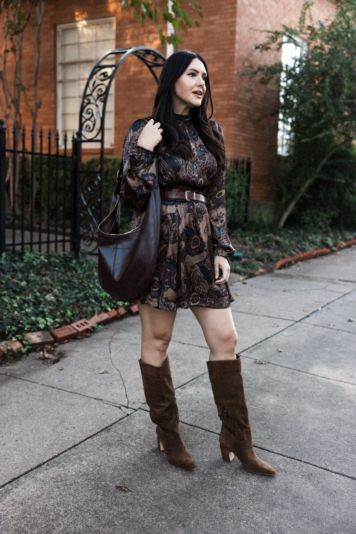 Floral Long Sleeve Minidress
