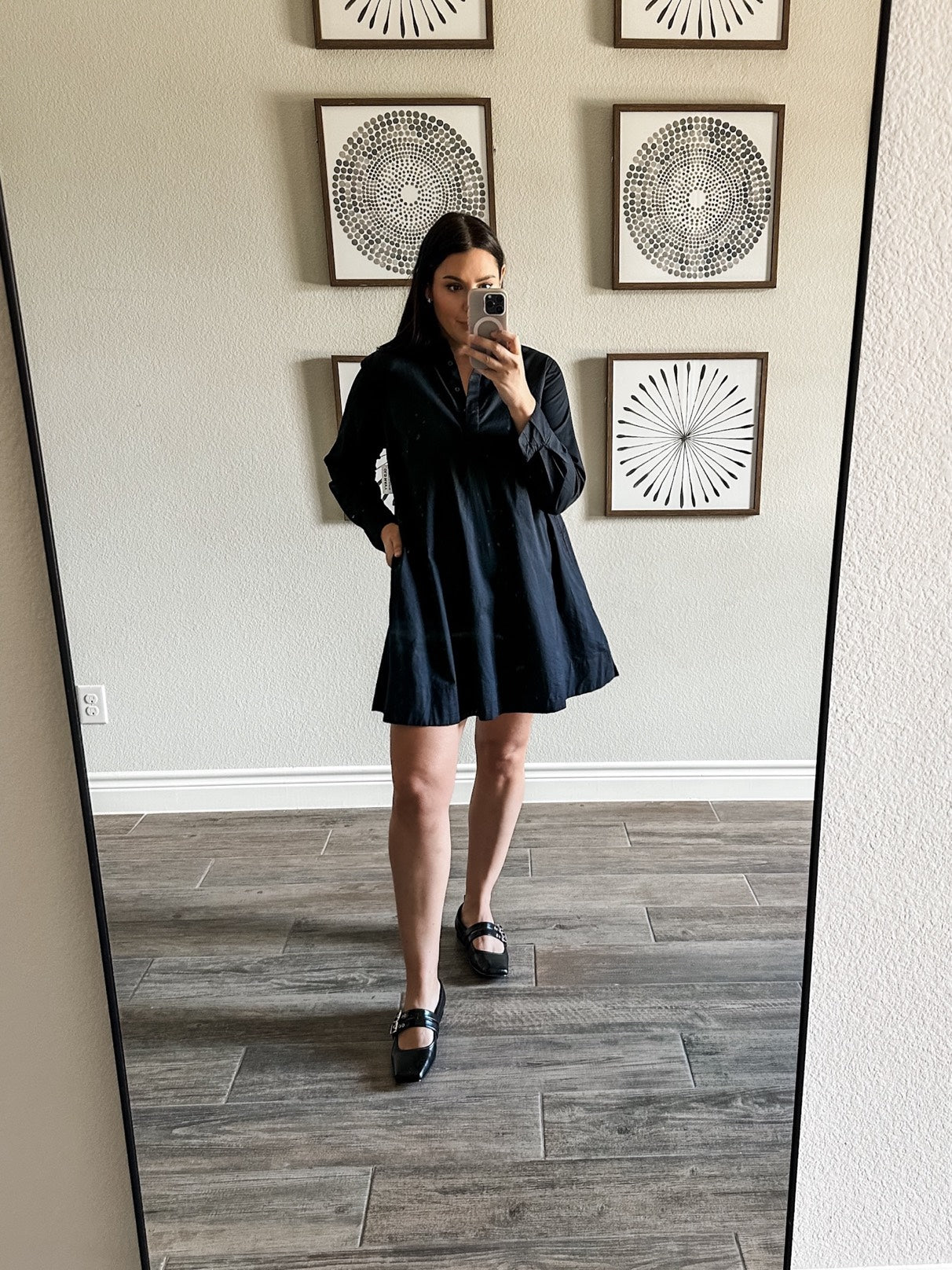 Loose Mini Shirt Dress