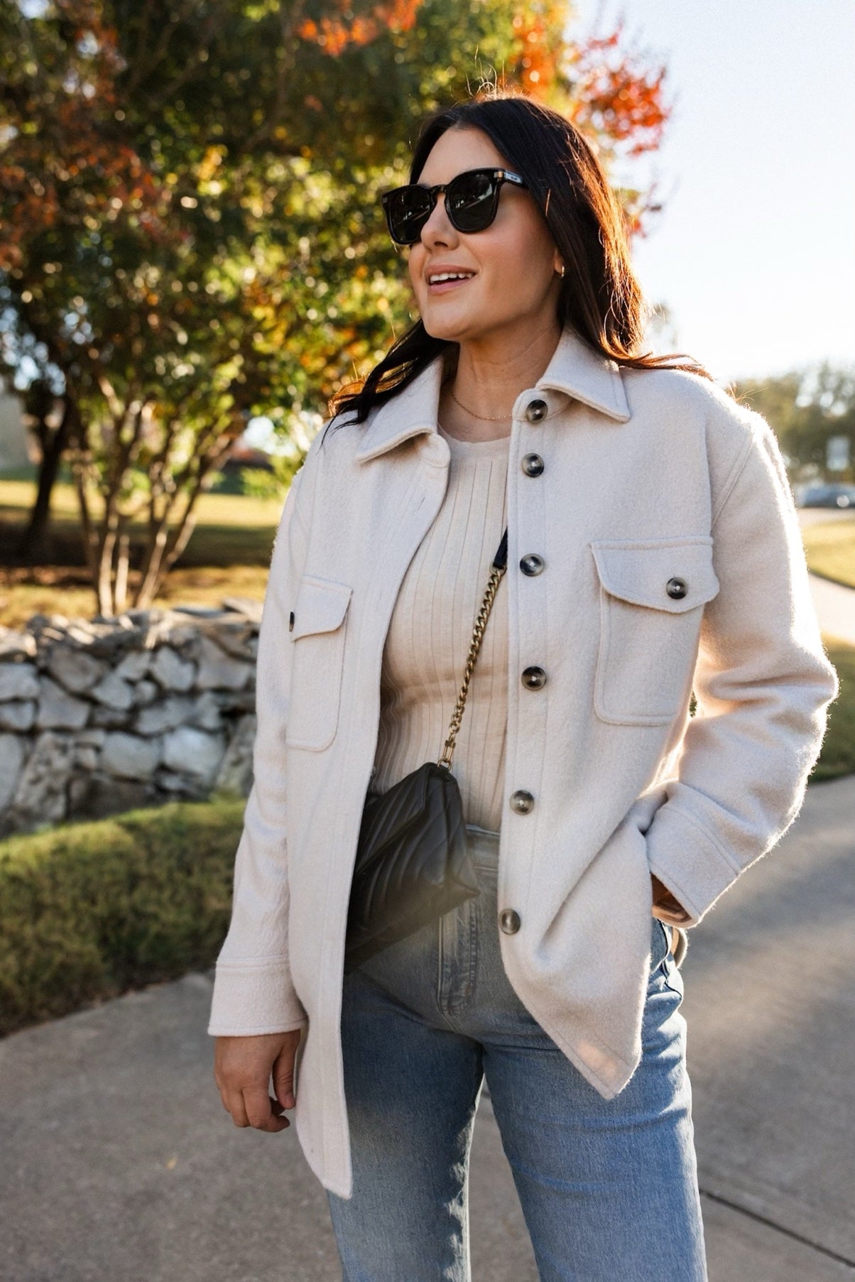 100% Merino Wool Shirt Jacket