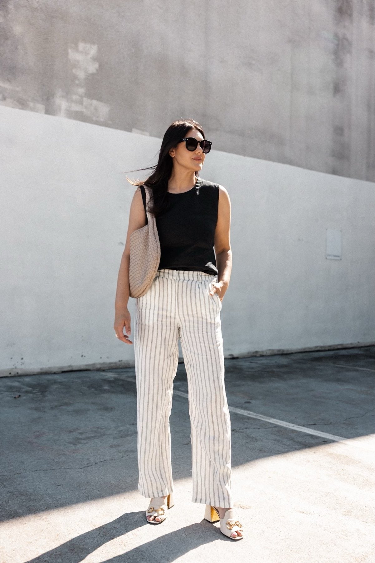 100% European Linen Tank