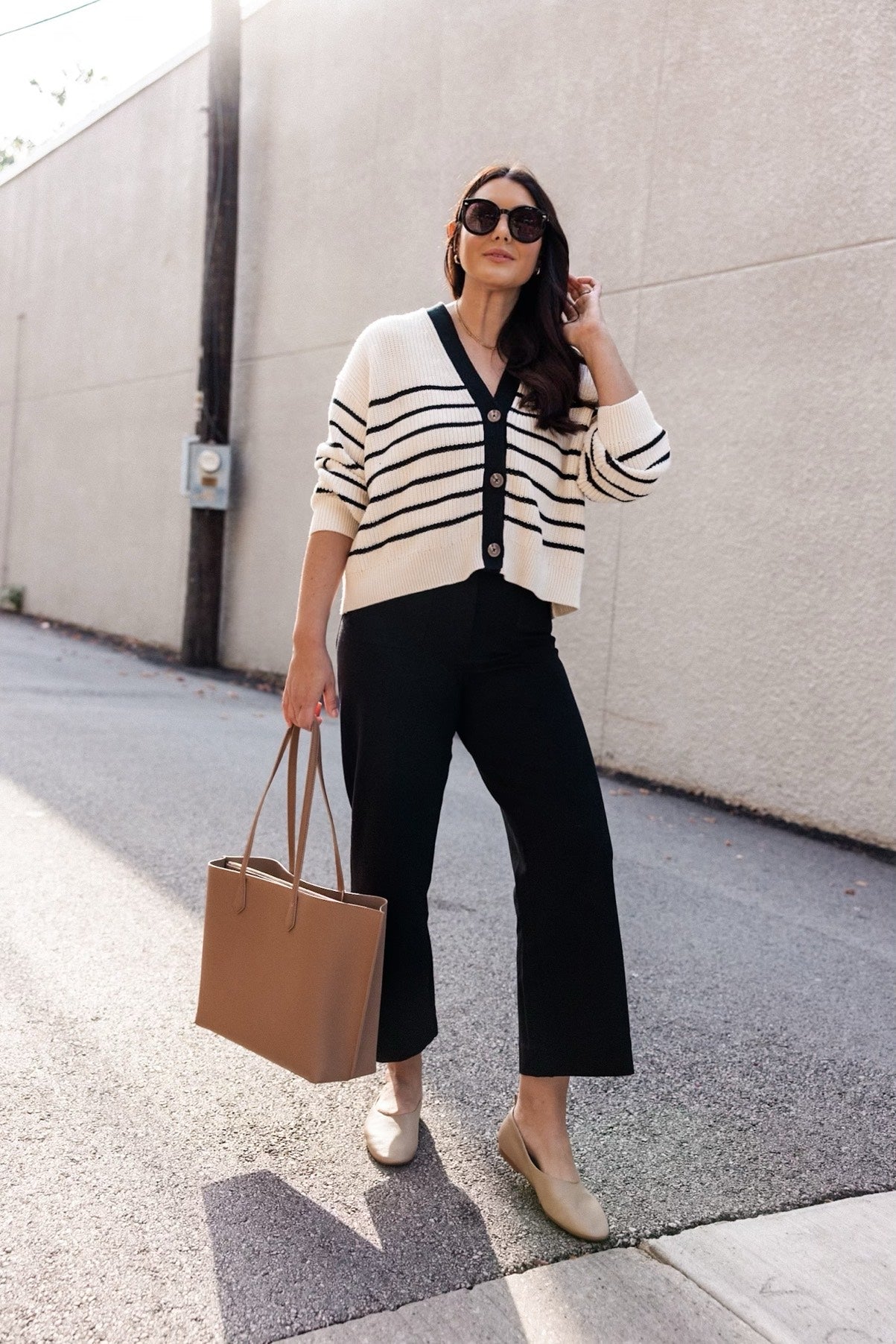 100% Organic Cotton Fisherman Boxy Cropped Cardigan