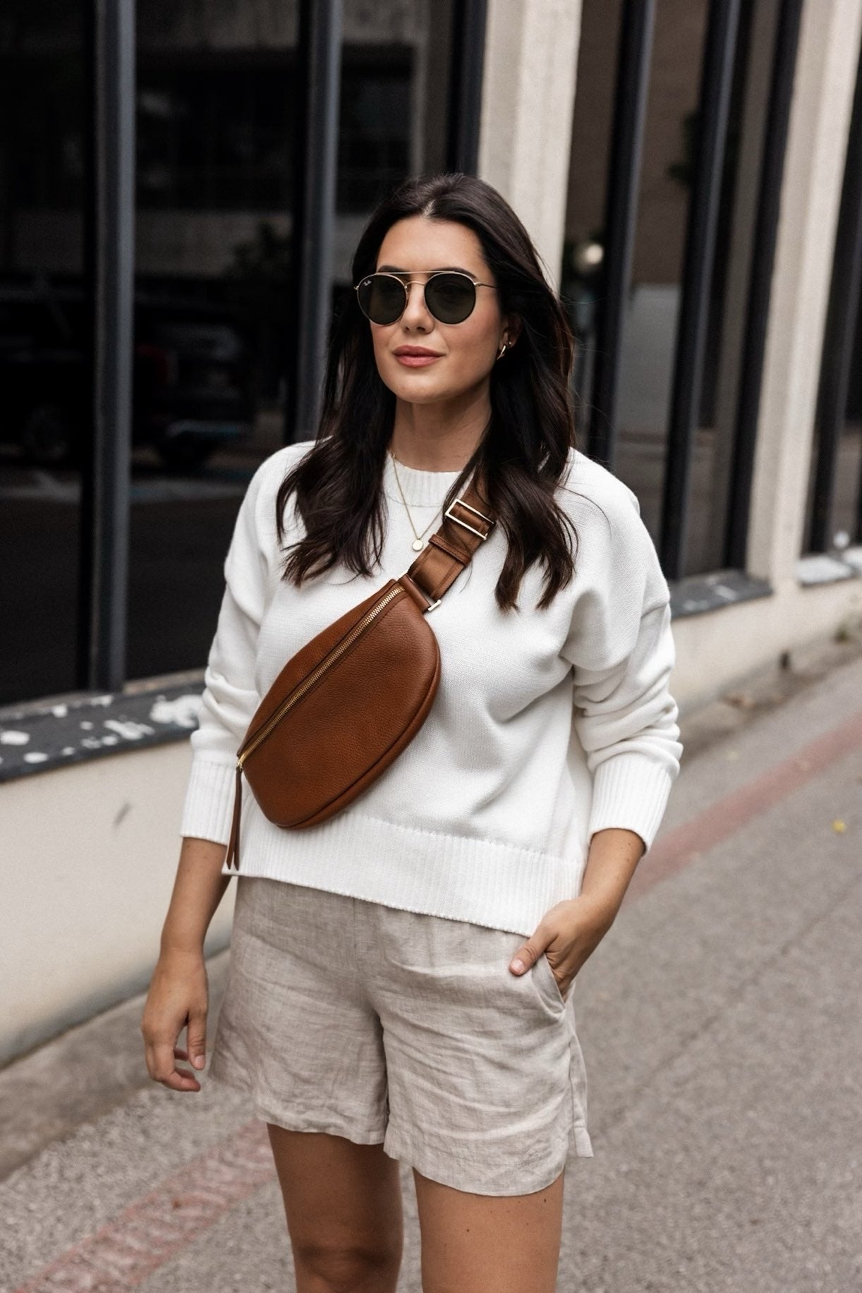 100% European Linen High Waisted Shorts