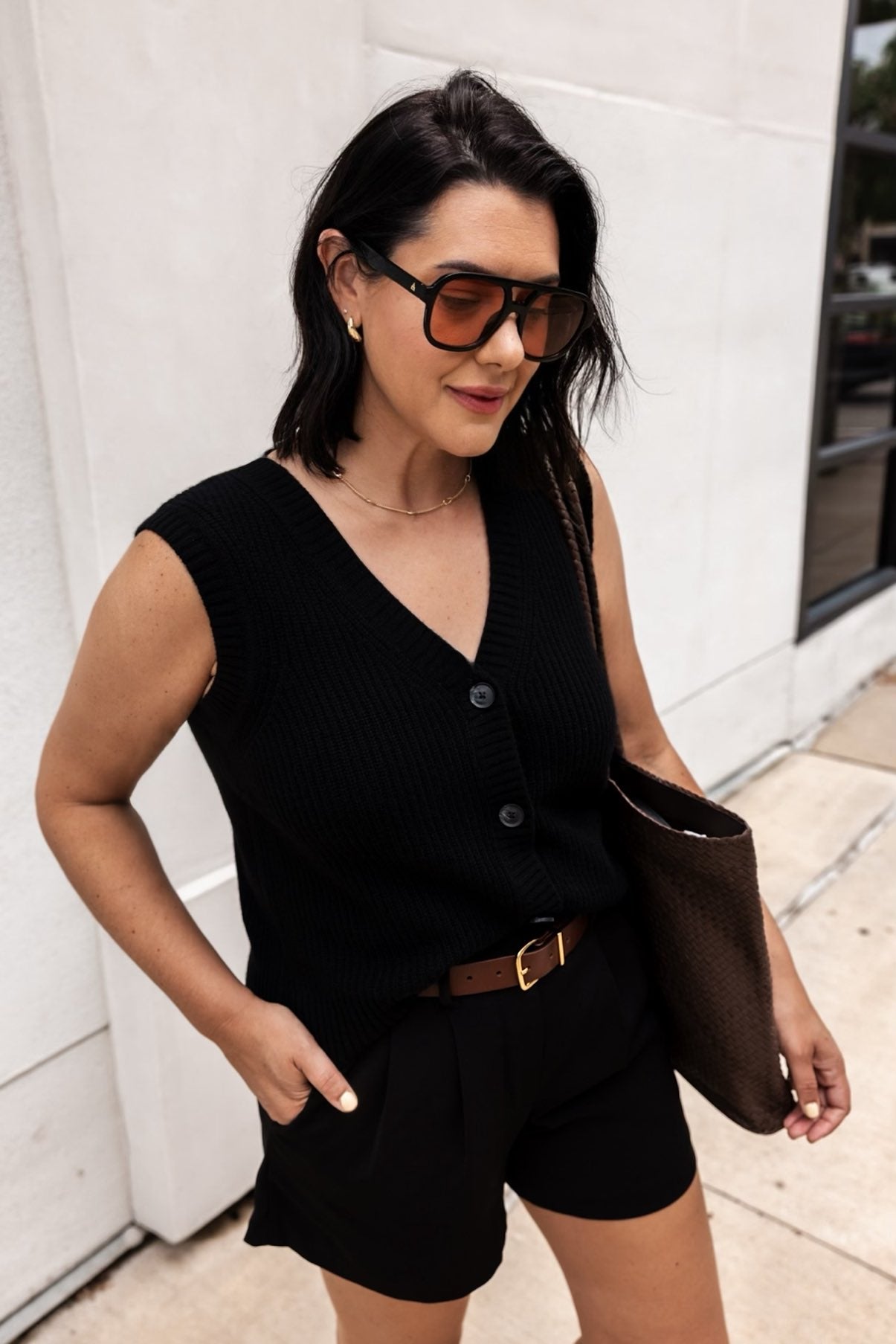 Mongolian Cashmere Fisherman Sweater Vest