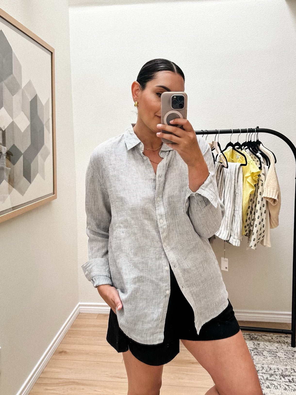 100% European Linen Long Sleeve Shirt
