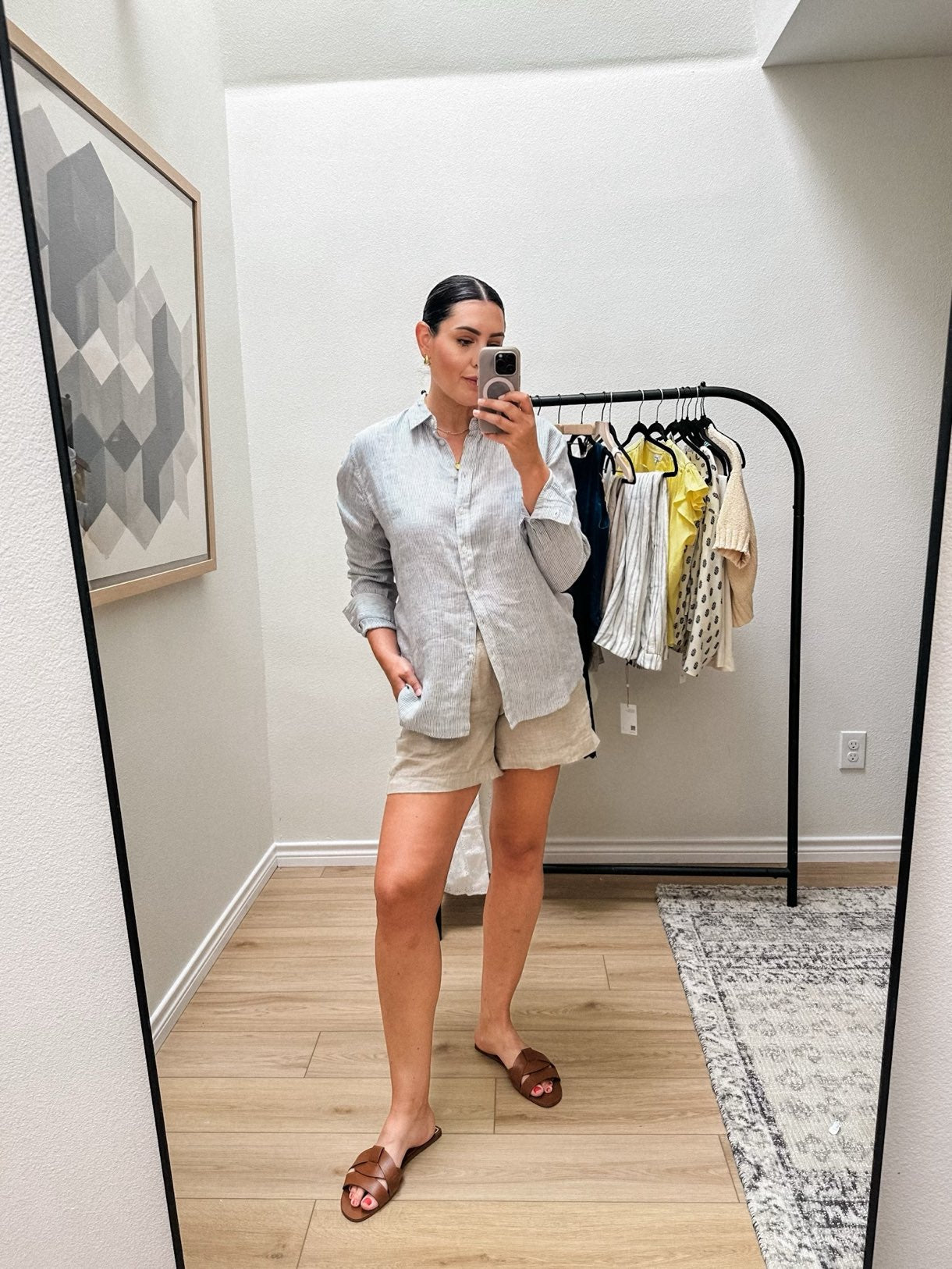 100% European Linen Long Sleeve Shirt