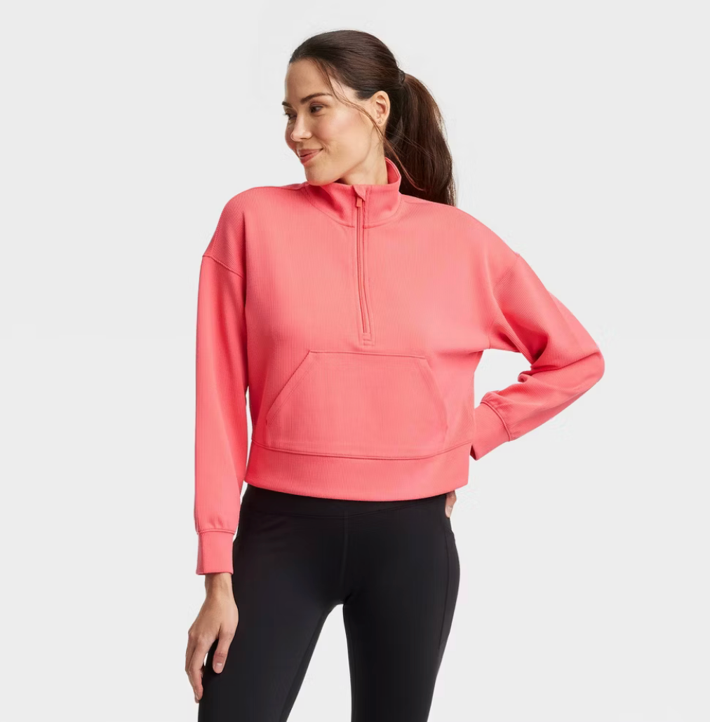 Women's Airy Sleek Ribbed 1/2 Zip Pullover