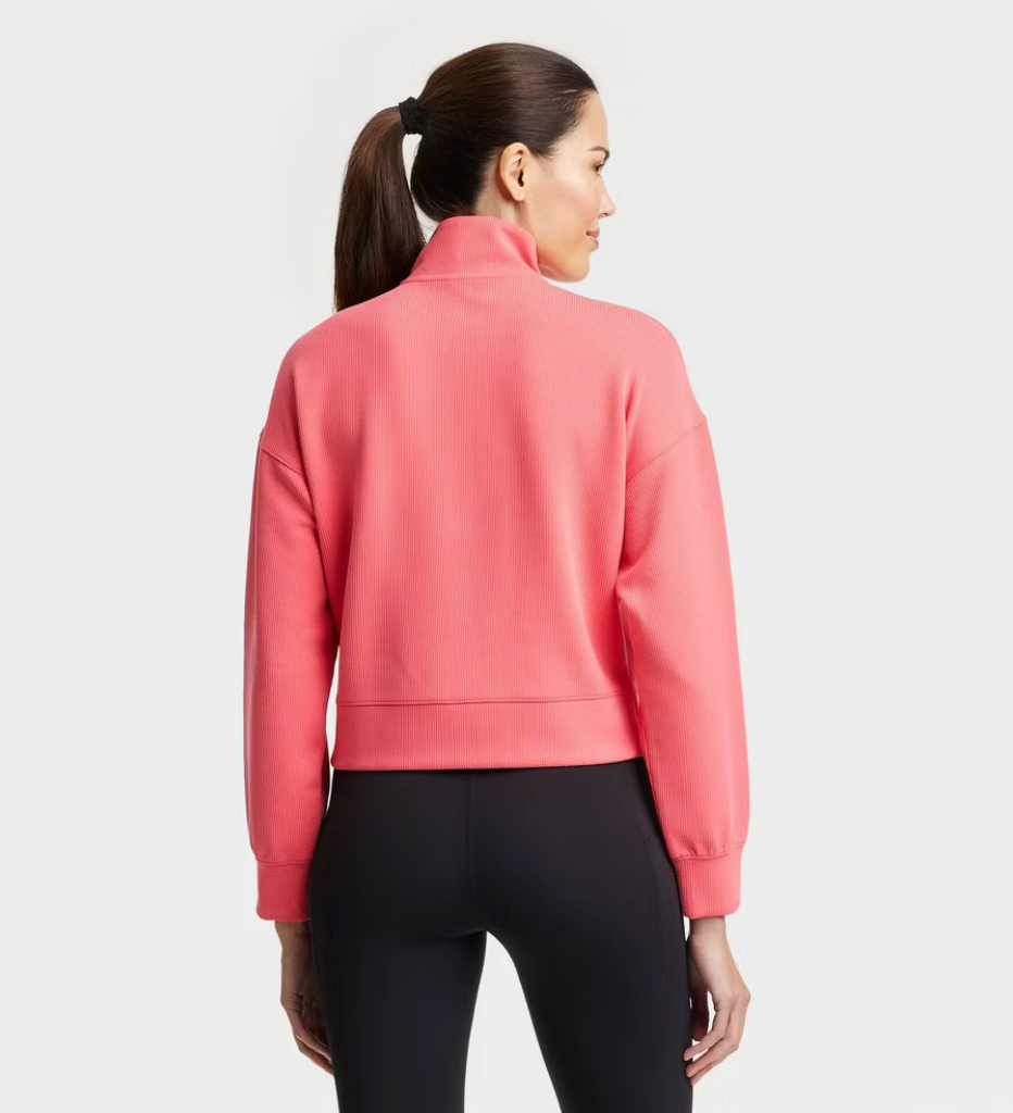 Women's Airy Sleek Ribbed 1/2 Zip Pullover