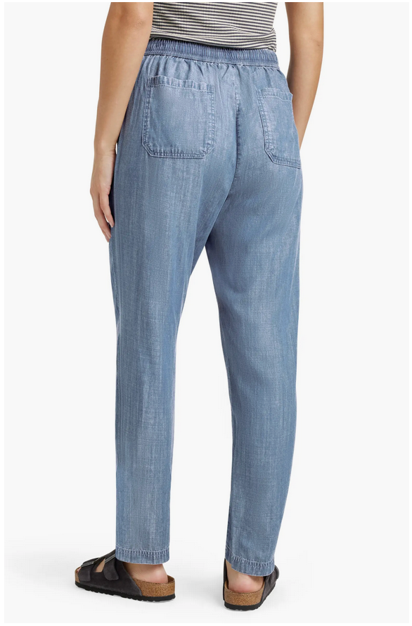 Angie Tie Wiast Chambray Pants