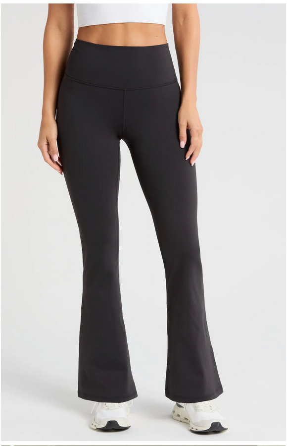 High Rise Flare Pocket Leggings