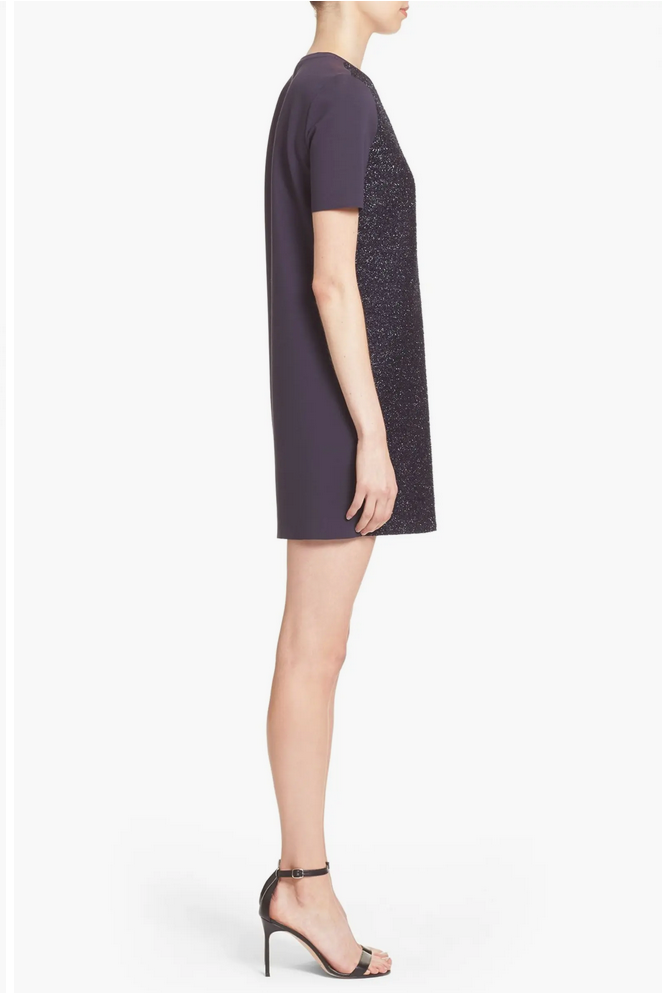 'Tinsel' Metallic T-Shirt Dress