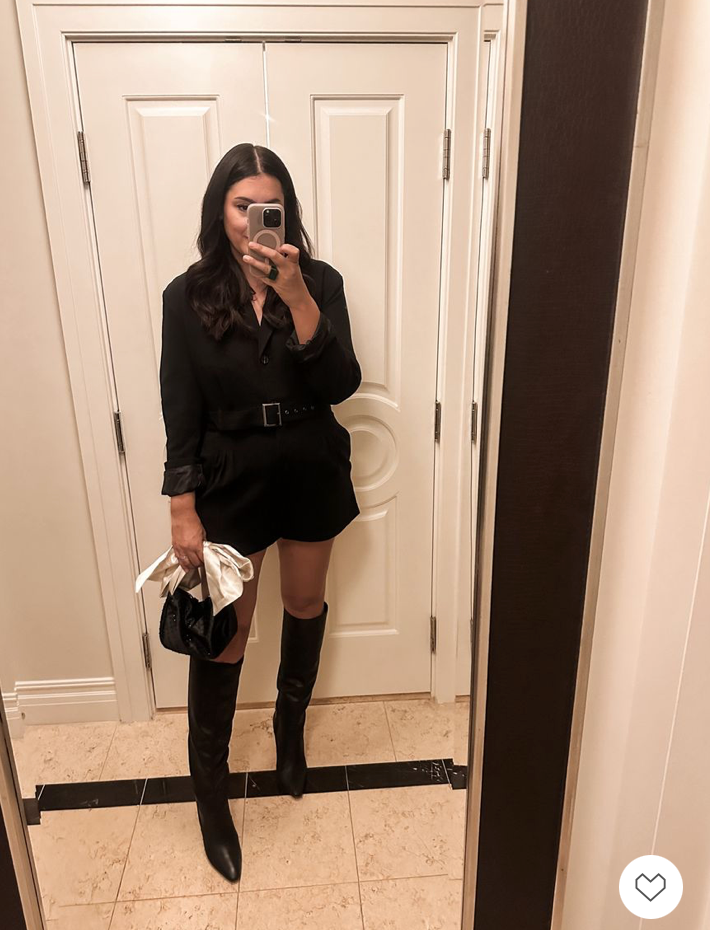 Belted Blazer Romper