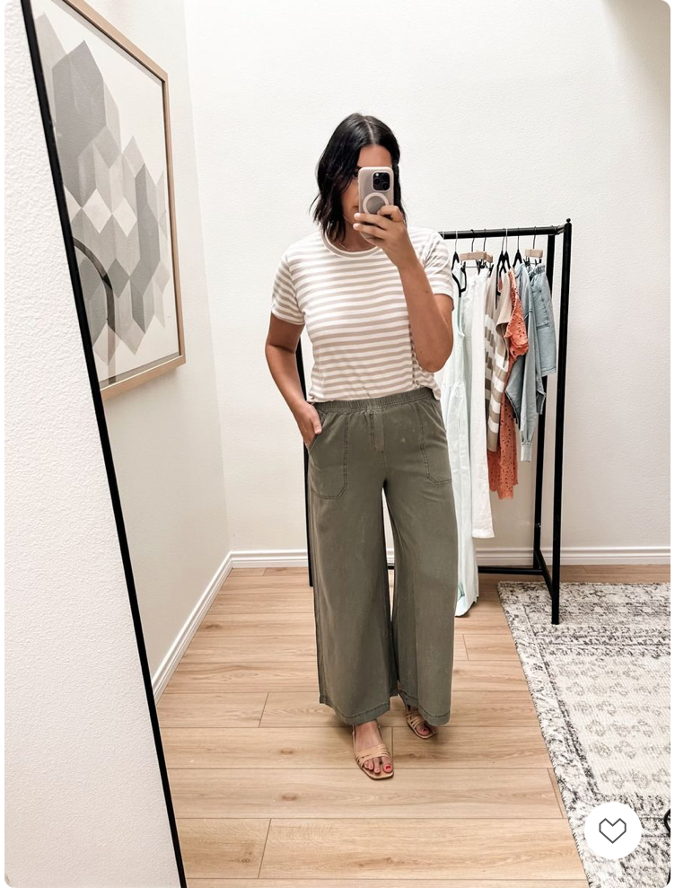 Louisa Short Sleeve Striped Tee