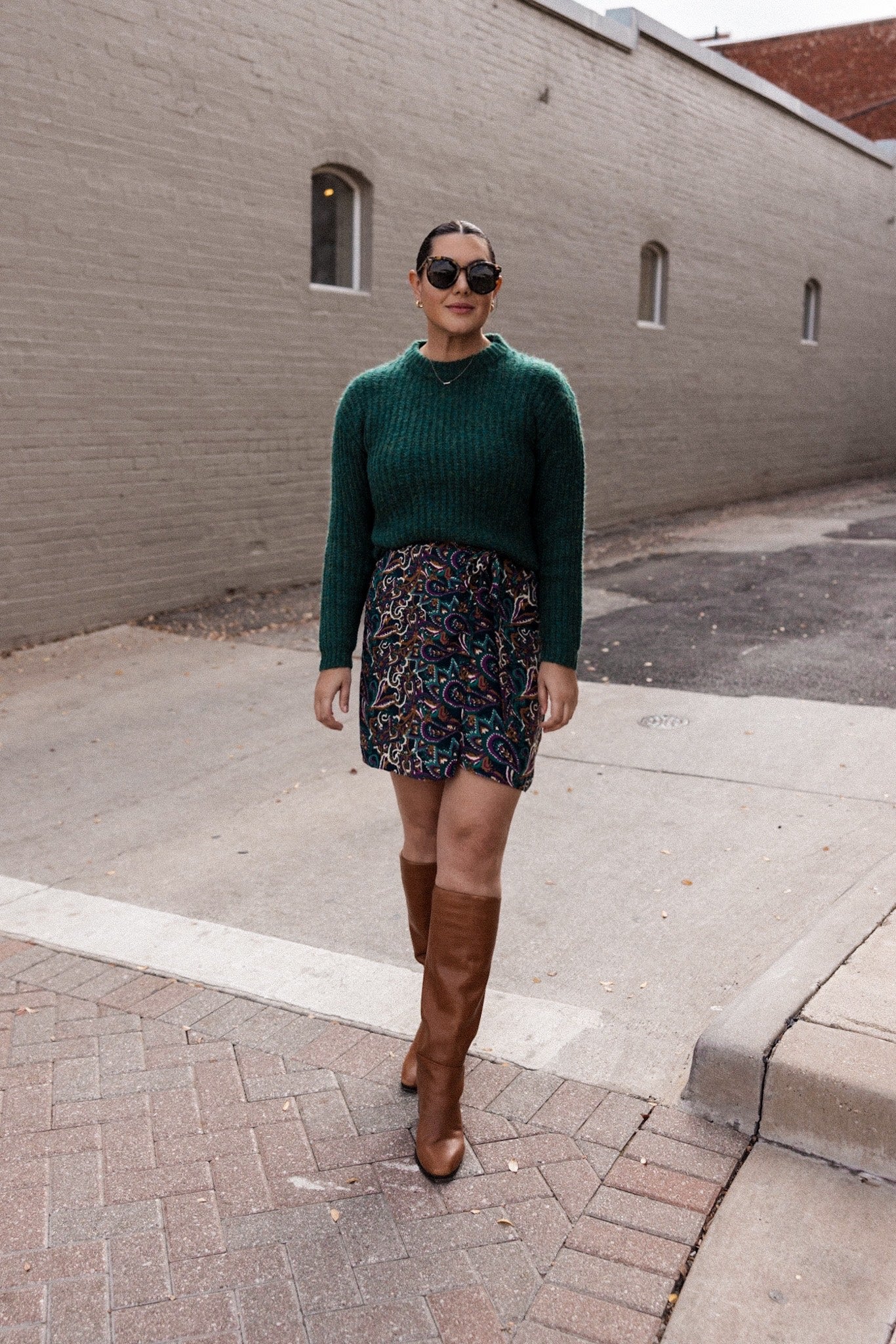 Evergreen Ribbed Sweater