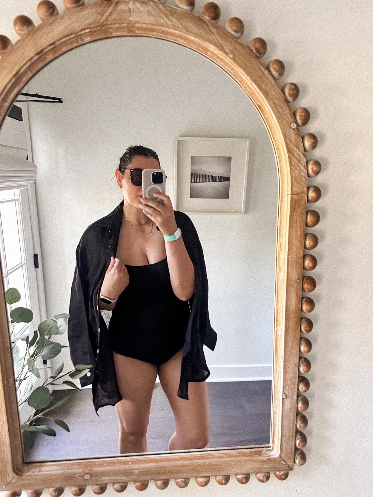 Playa Oversize Linen Cover-Up Shirt